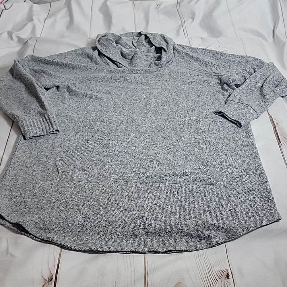 𝅺torrid Super Soft Plush Gray Cowl Neck Sweater Wear What You Love size 1